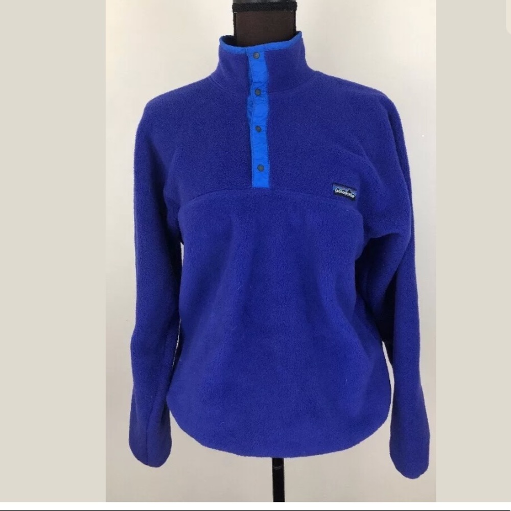 Women’s Patagonia T Snap Purple fleece Large